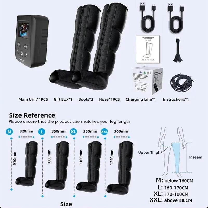 VeeWell AirPulse™ Pro 4-Chamber Compression System