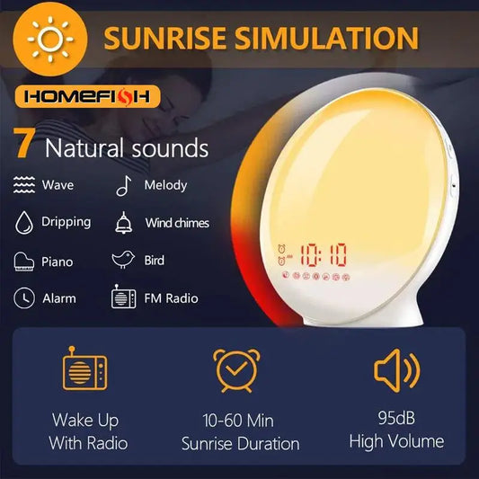 VeeWell SunriseSync™ Wake-Up Light