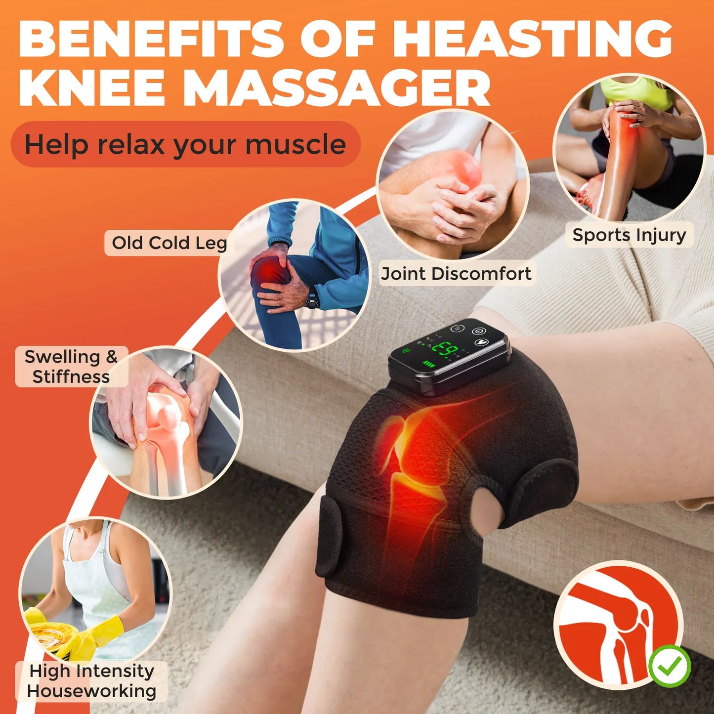Veewell ThermoRelief™ – 3-in-1 Joint Recovery Massager
