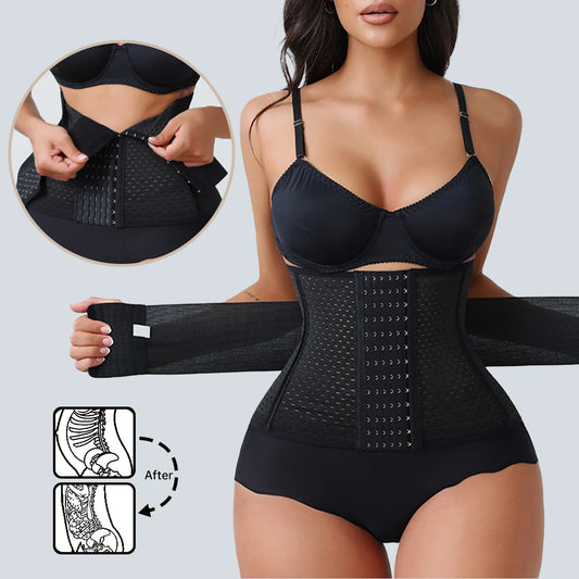 VeeWell SculptCore™ Dual-Belt Waist Trainer