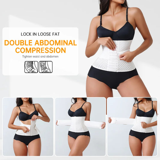 VeeWell SculptCore™ Dual-Belt Waist Trainer